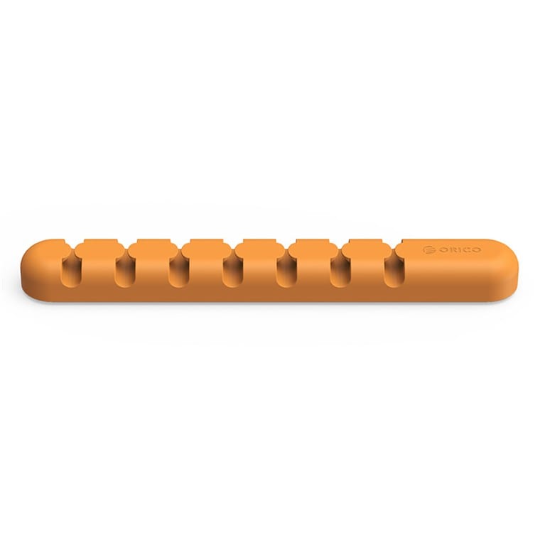 ORICO 7 Slot Desktop Cable Management Clip – Orange